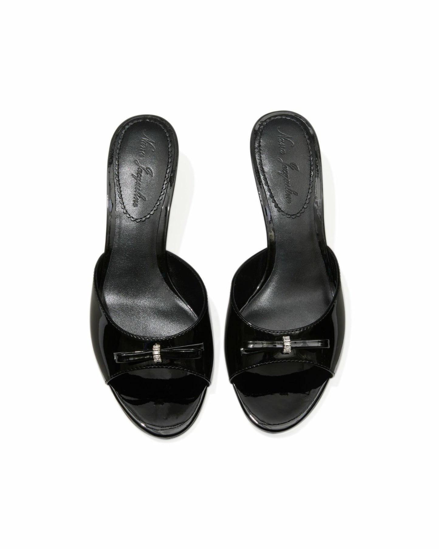 Nana Jacqueline Ella Heart Shoes: Black Heels for Date Night Black