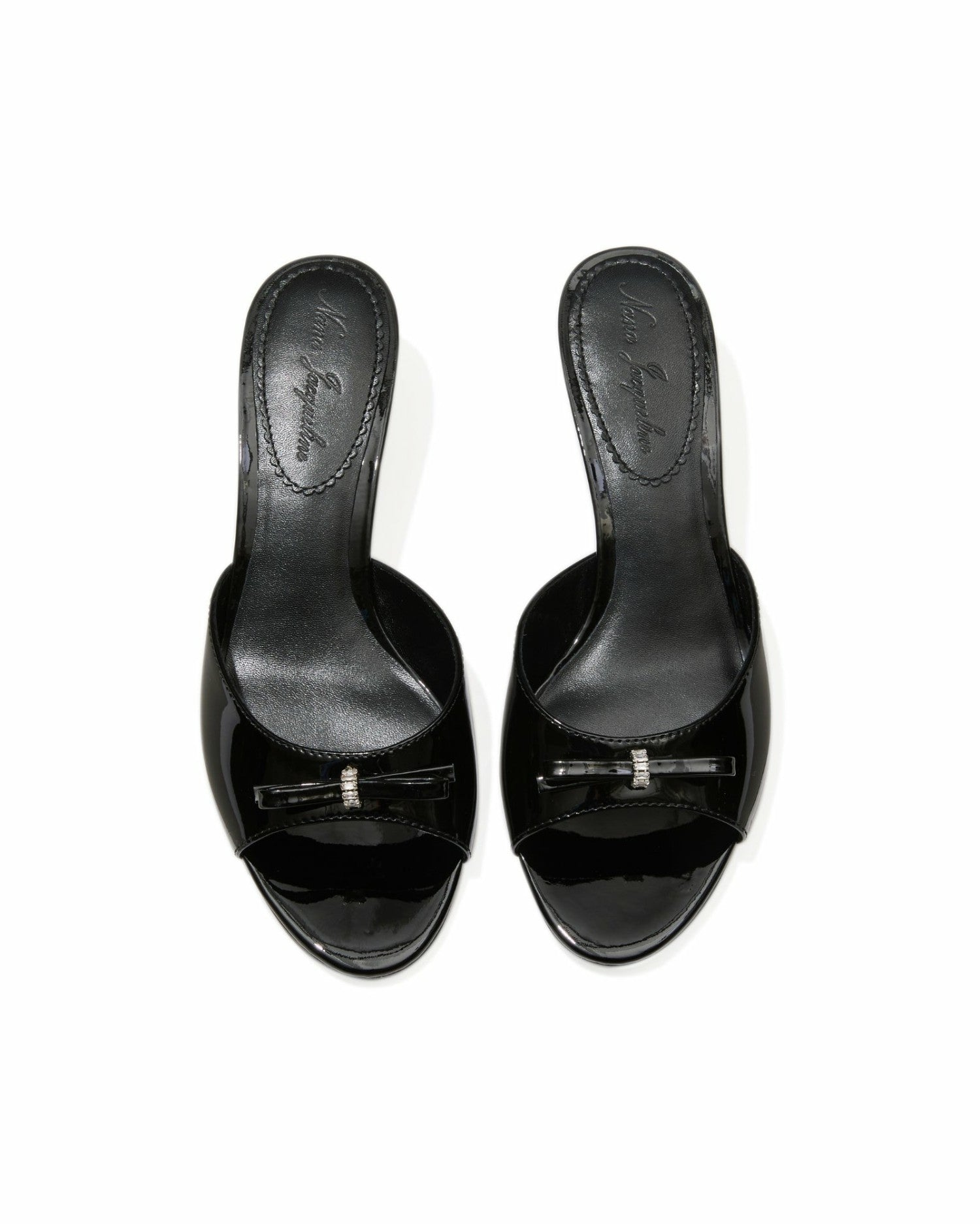Nana Jacqueline Ella Heart Shoes: Black Heels for Date Night Black