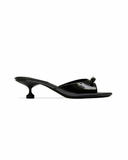 Nana Jacqueline Ella Heart Shoes: Black Heels for Date Night Black