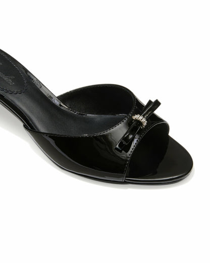 Nana Jacqueline Ella Heart Shoes: Black Heels for Date Night Black
