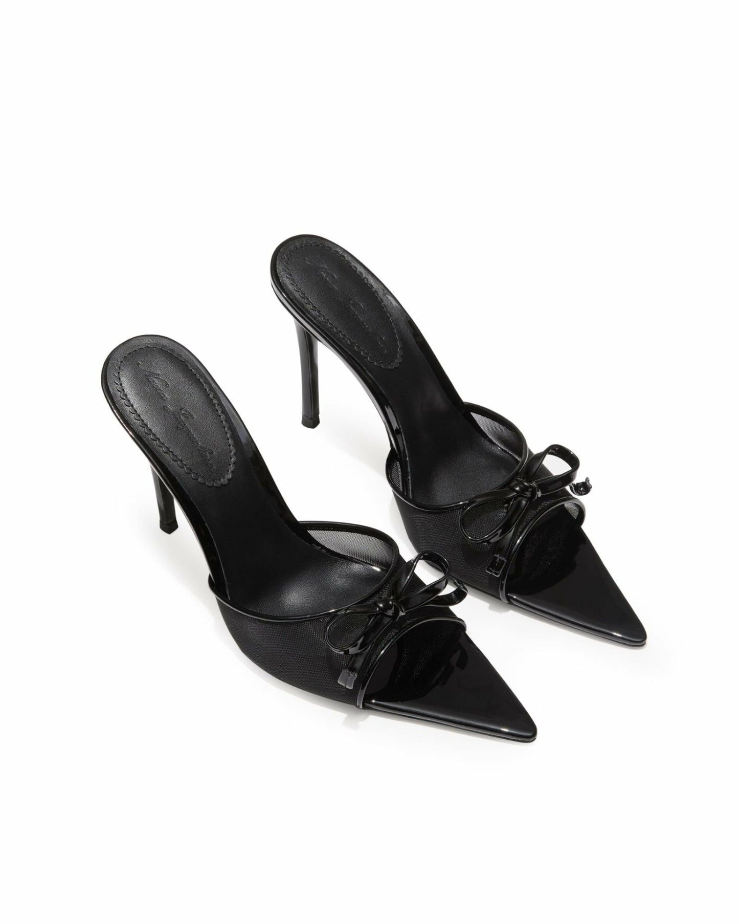 Nana Jacqueline Evie Bow Heels: Black Heels for Cocktail Party Black