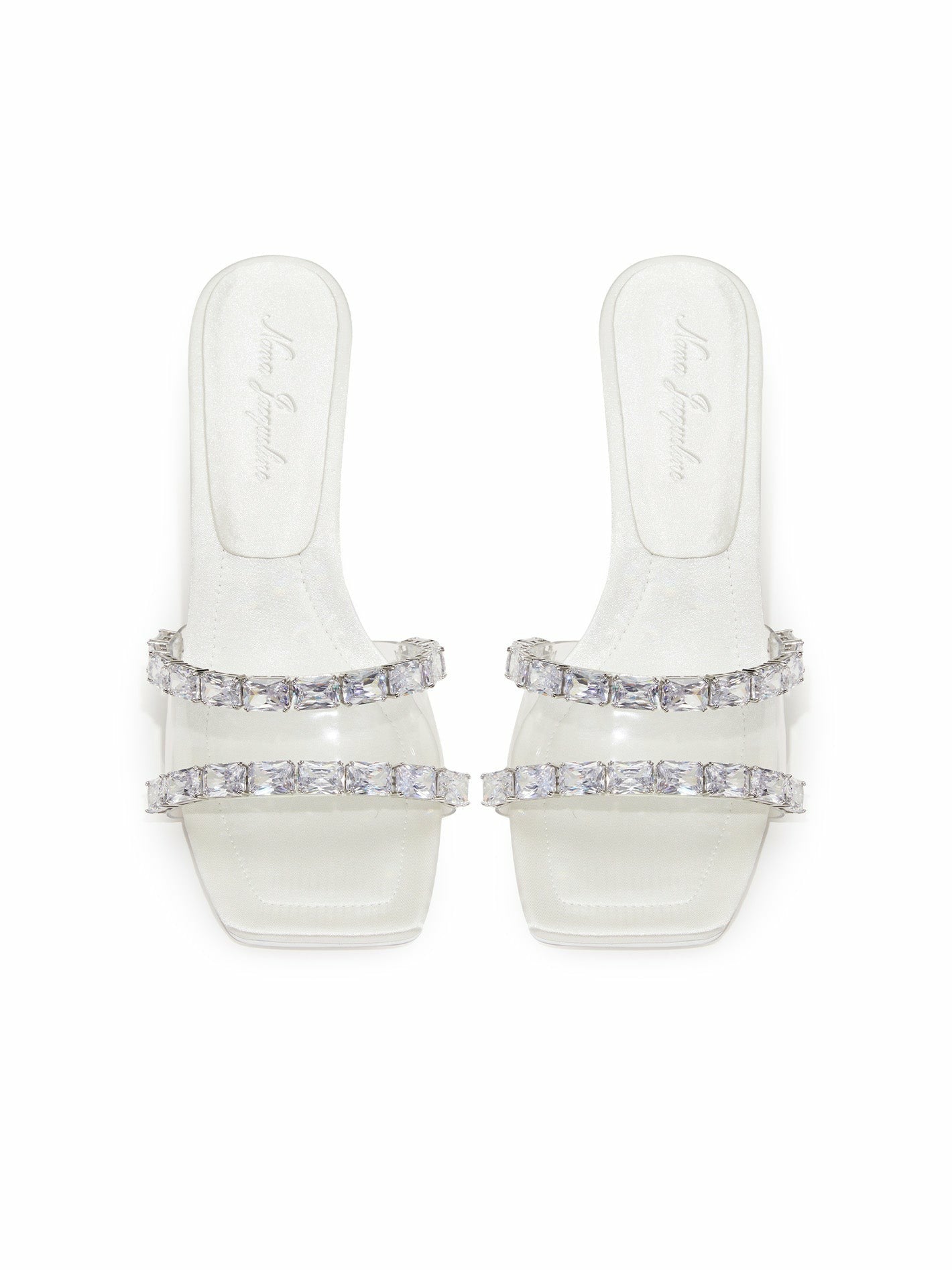 Nana Jacqueline Cassandra Diamond Heels: White Heels for Bridal Shower White