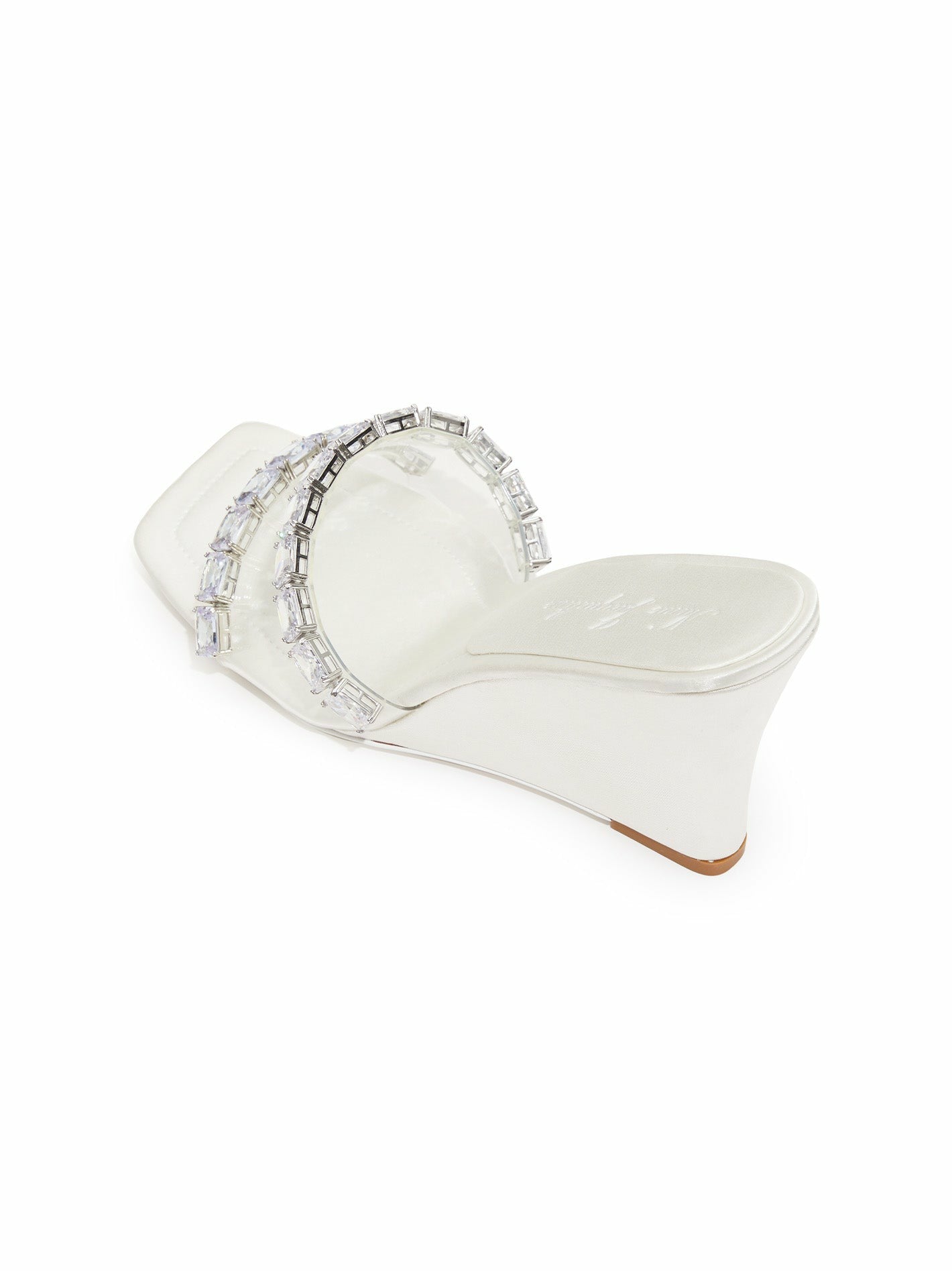 Nana Jacqueline Cassandra Diamond Heels: White Heels for Bridal Shower White