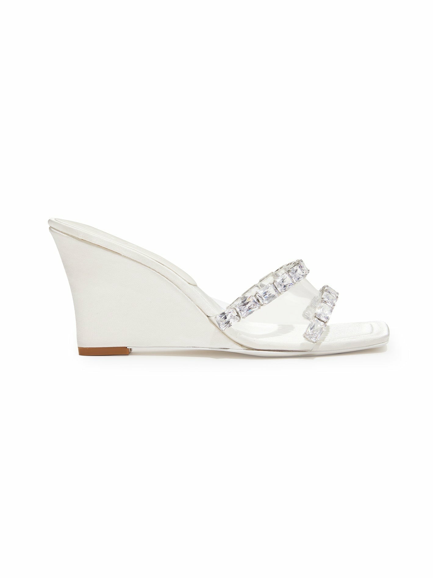 Nana Jacqueline Cassandra Diamond Heels: White Heels for Bridal Shower White