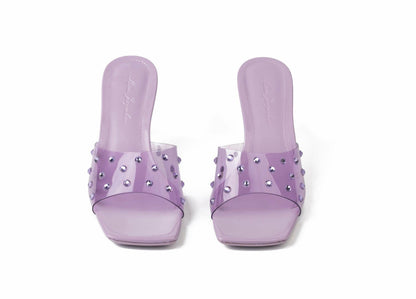 Nana Jacqueline Minna Jelly Sandals: Purple Sandals for Party Purple