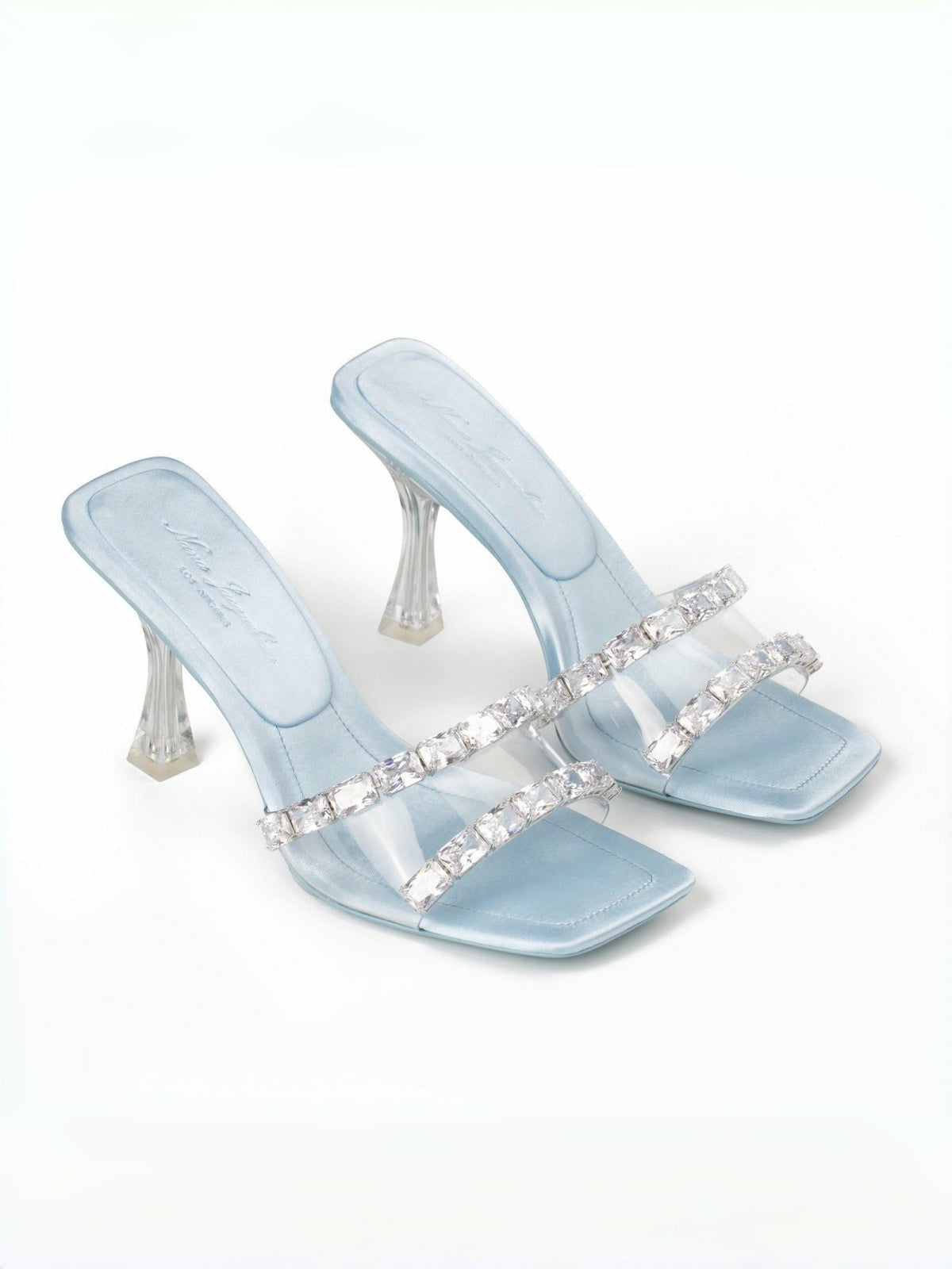 Nana Jacqueline Blue Bellah Sandals: Blue Sandals for Cocktail Party Blue