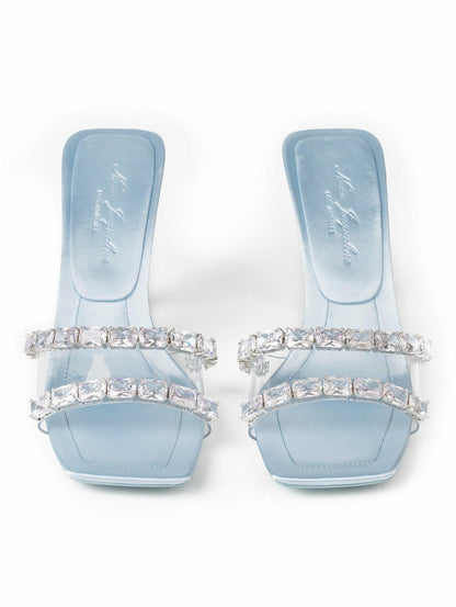 Nana Jacqueline Blue Bellah Sandals: Blue Sandals for Cocktail Party Blue
