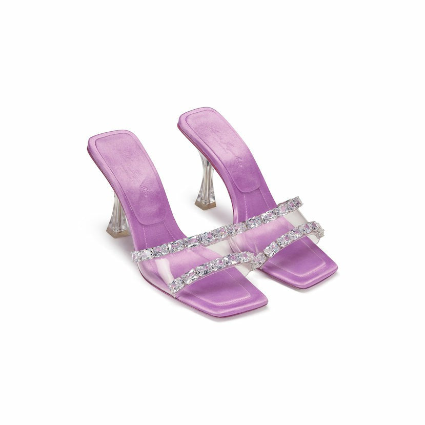 Nana Jacqueline Bellah Sandals: Purple Sandals for Cocktail Party Purple