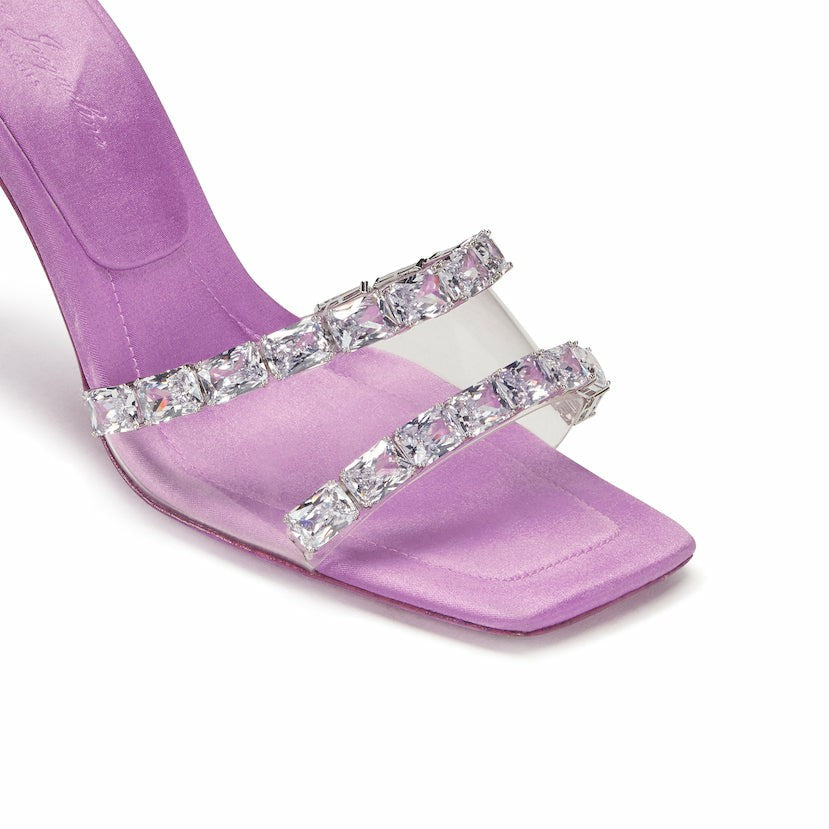 Nana Jacqueline Bellah Sandals: Purple Sandals for Cocktail Party Purple
