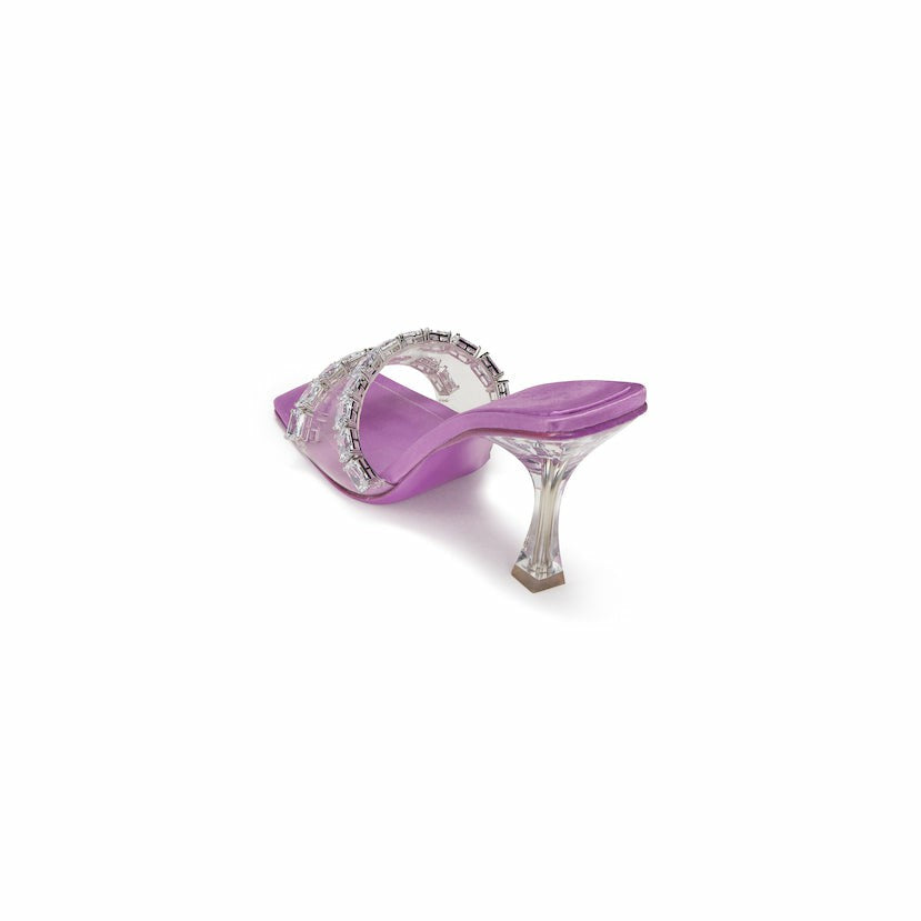 Nana Jacqueline Bellah Sandals: Purple Sandals for Cocktail Party Purple