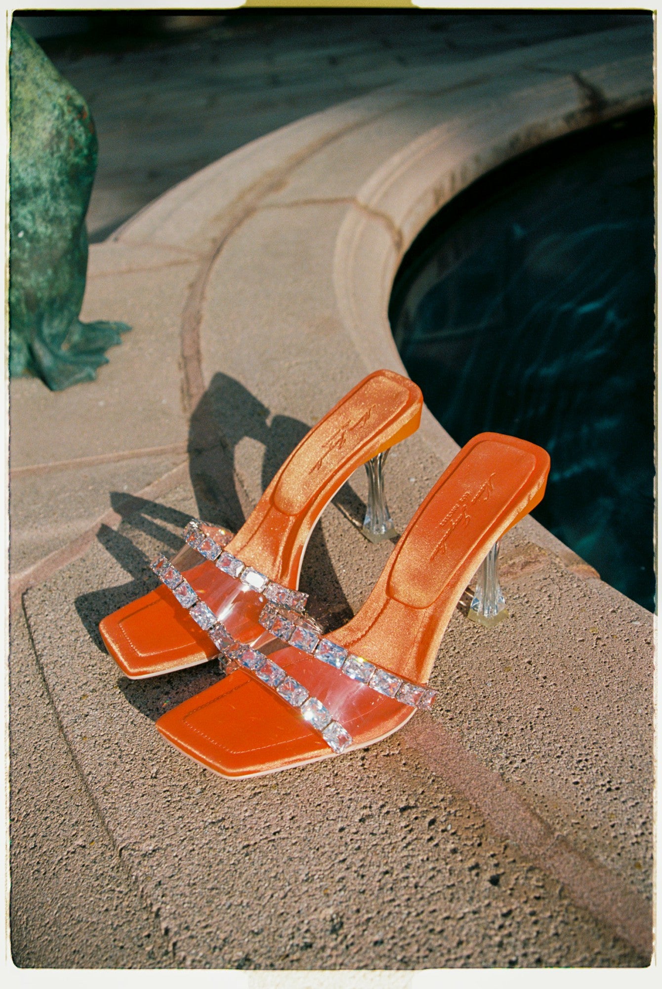 Nana Jacqueline Bellah Sandals: Orange Sandals for Vacation Resort Orange
