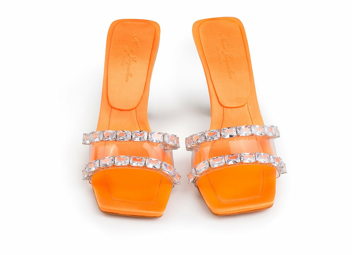 Nana Jacqueline Bellah Sandals: Orange Sandals for Vacation Resort Orange