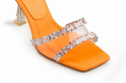 Nana Jacqueline Bellah Sandals: Orange Sandals for Vacation Resort Orange