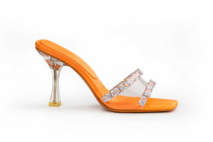 Nana Jacqueline Bellah Sandals: Orange Sandals for Vacation Resort Orange