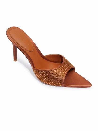Nana Jacqueline Kate Diamond Heels: Brown Heels for Cocktail Party Brown