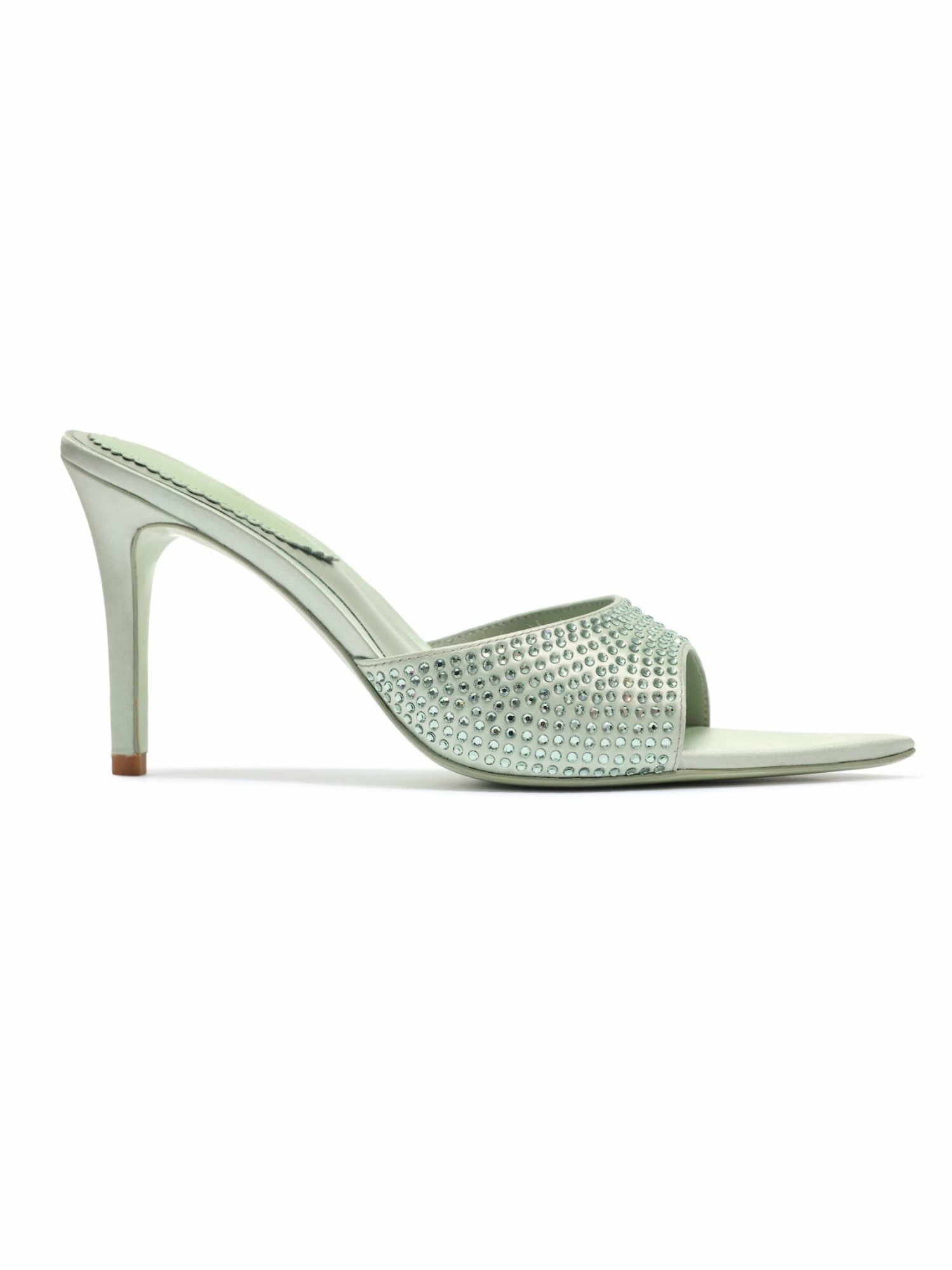 Nana Jacqueline Kate Diamond Heels: Green Heels for Cocktail Party Green