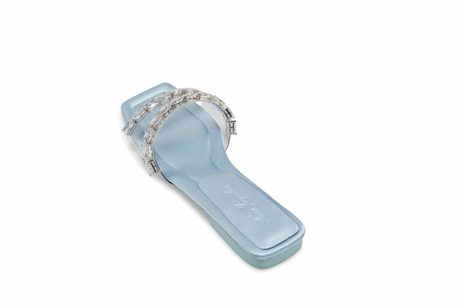 Nana Jacqueline Alexandra Diamond Sandals: Blue Sandals for Resort Wear Blue
