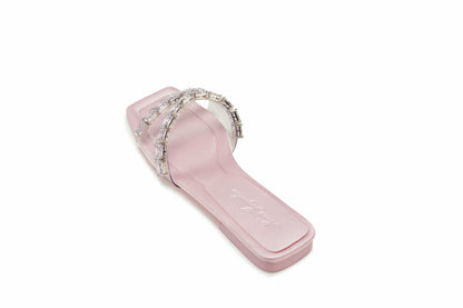 Nana Jacqueline Alexandra Diamond Sandals: Pink Sandals for Vacation Resort Pink