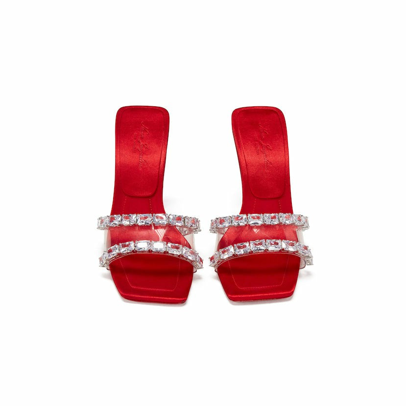 Nana Jacqueline Bellah Sandals: Red Sandals for Party Red