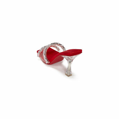 Nana Jacqueline Bellah Sandals: Red Sandals for Party Red