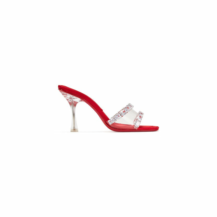 Nana Jacqueline Bellah Sandals: Red Sandals for Party Red