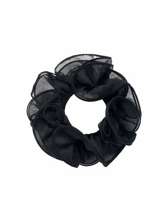 Nana Jacqueline Nolita Ruffle Black Hair Tie Black