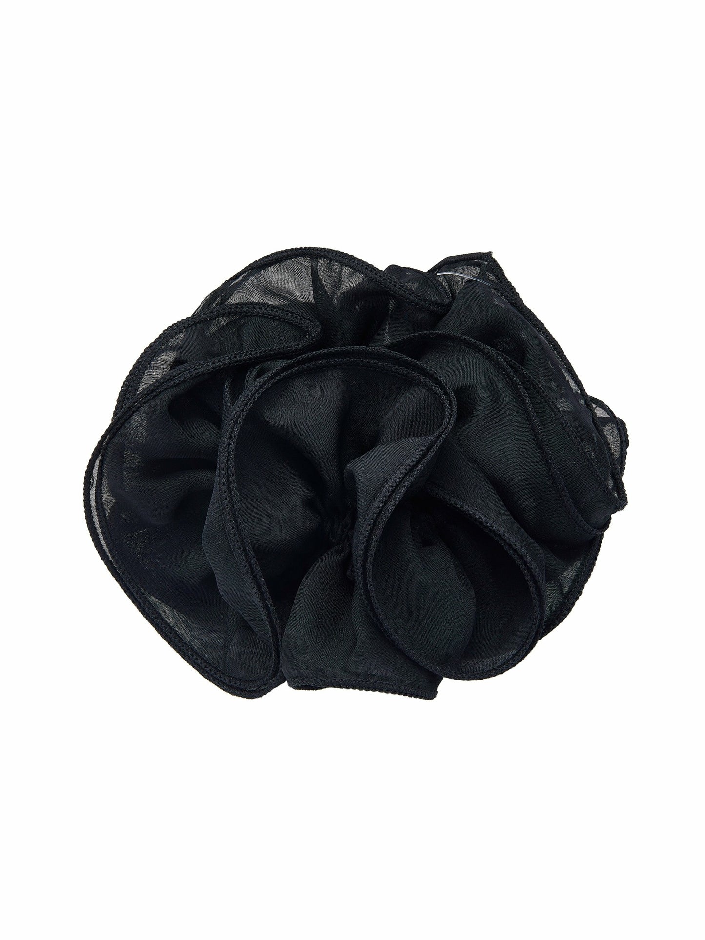 Nana Jacqueline Nolita Ruffle Black Hair Tie Black