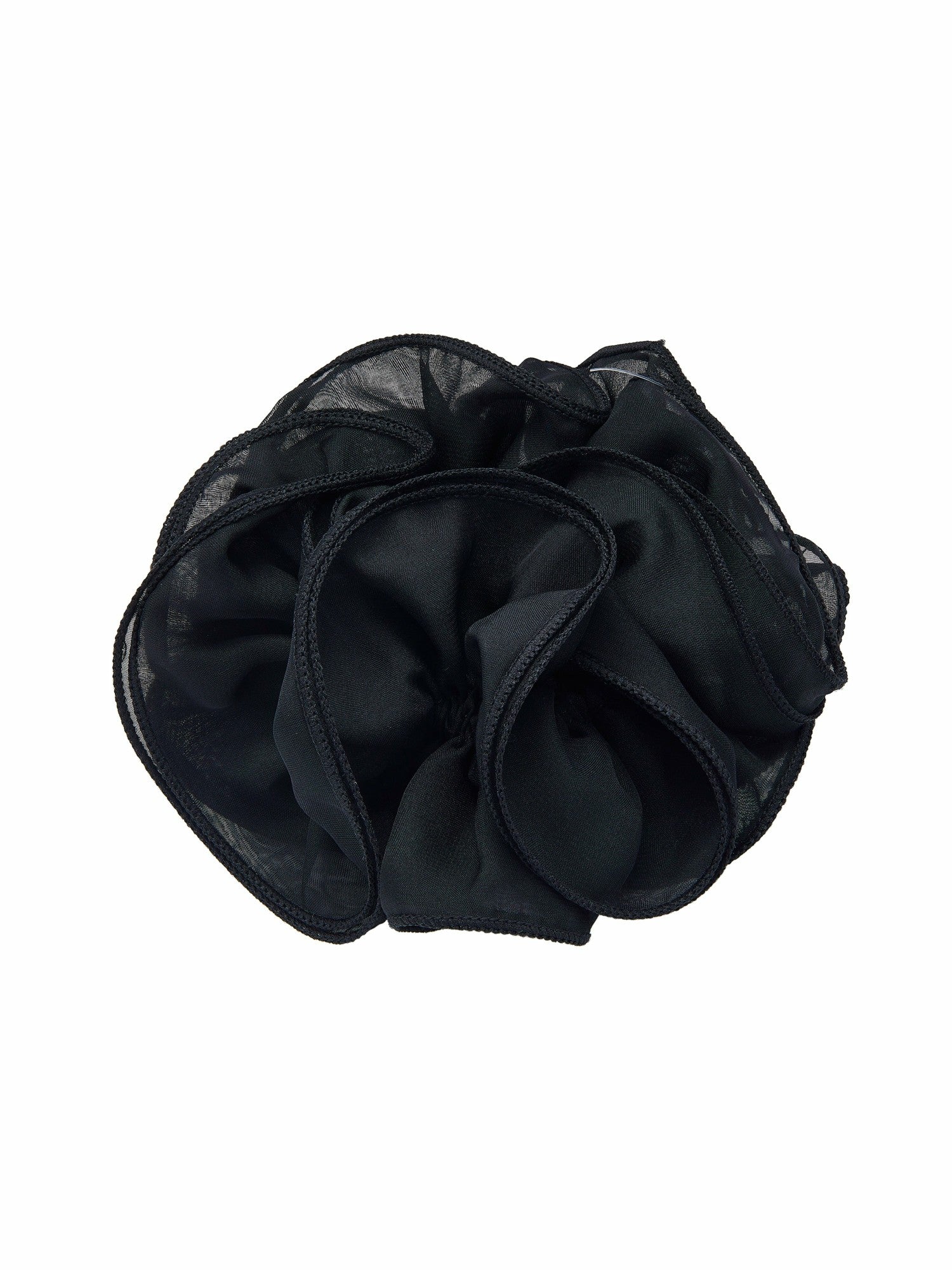 Nana Jacqueline Nolita Ruffle Black Hair Tie Black