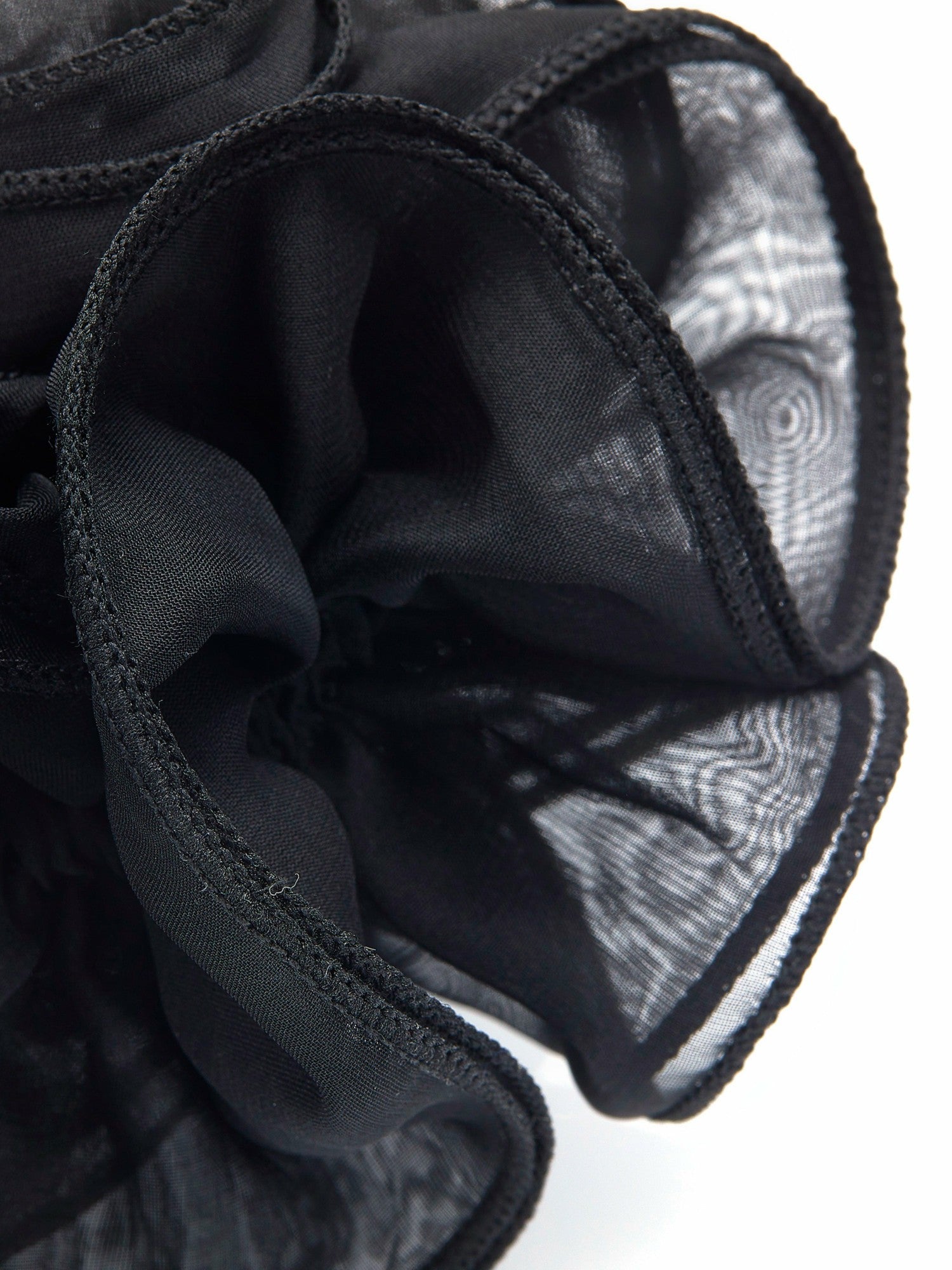 Nana Jacqueline Nolita Ruffle Black Hair Tie Black