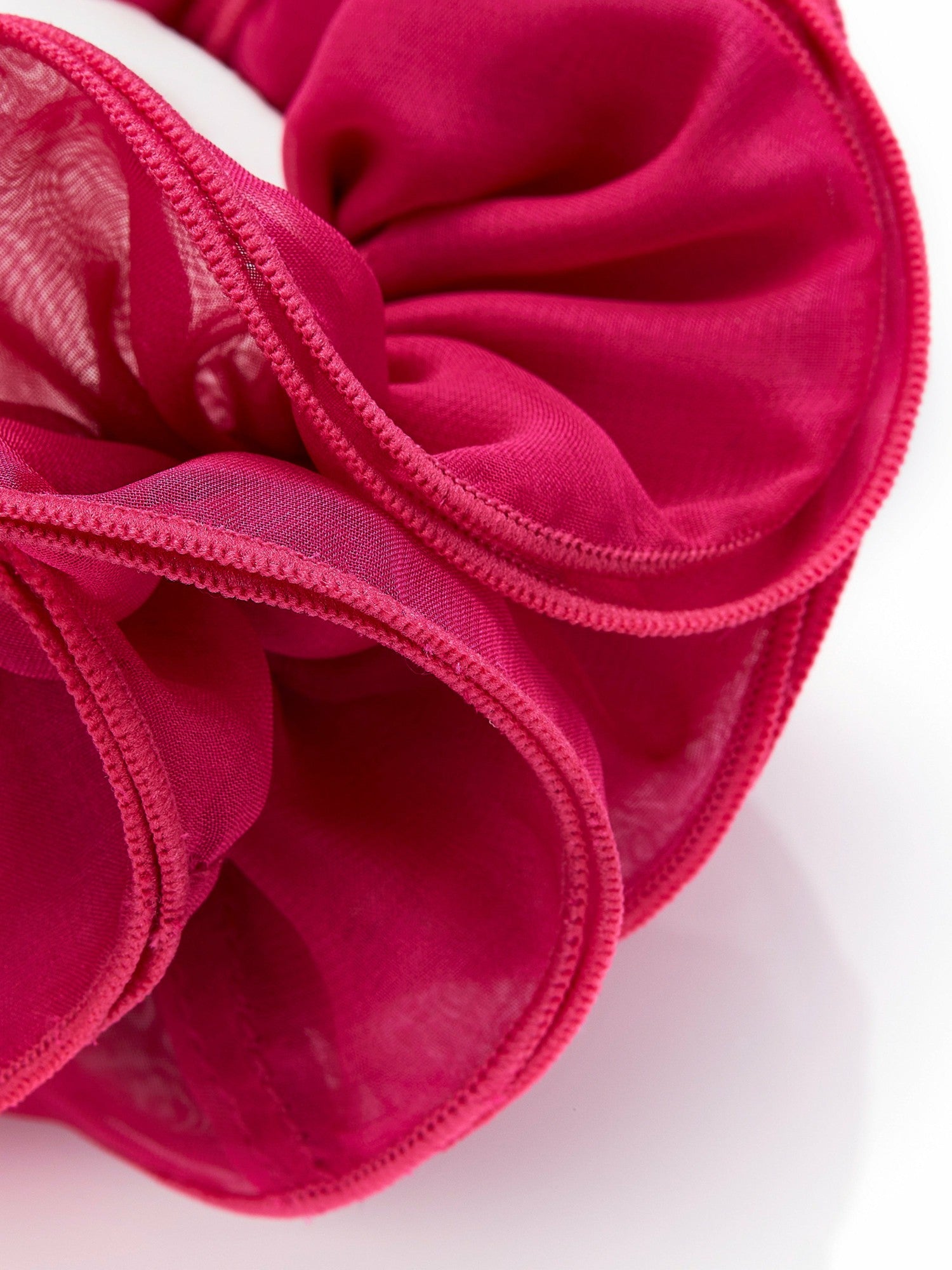 Nana Jacqueline Nolita Ruffle Fuchsia Hair Tie Fuchsia