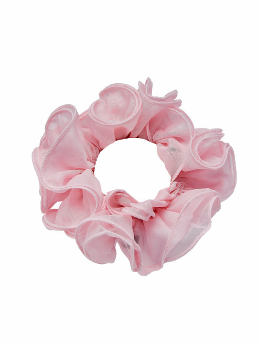 Nana Jacqueline Nolita Ruffle Pink Hair Tie Pink