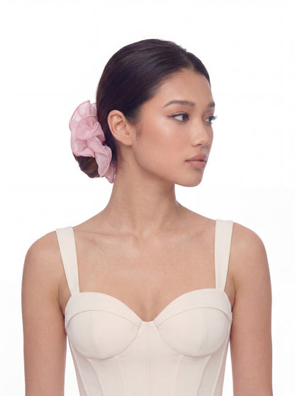 Nana Jacqueline Nolita Ruffle Pink Hair Tie Pink