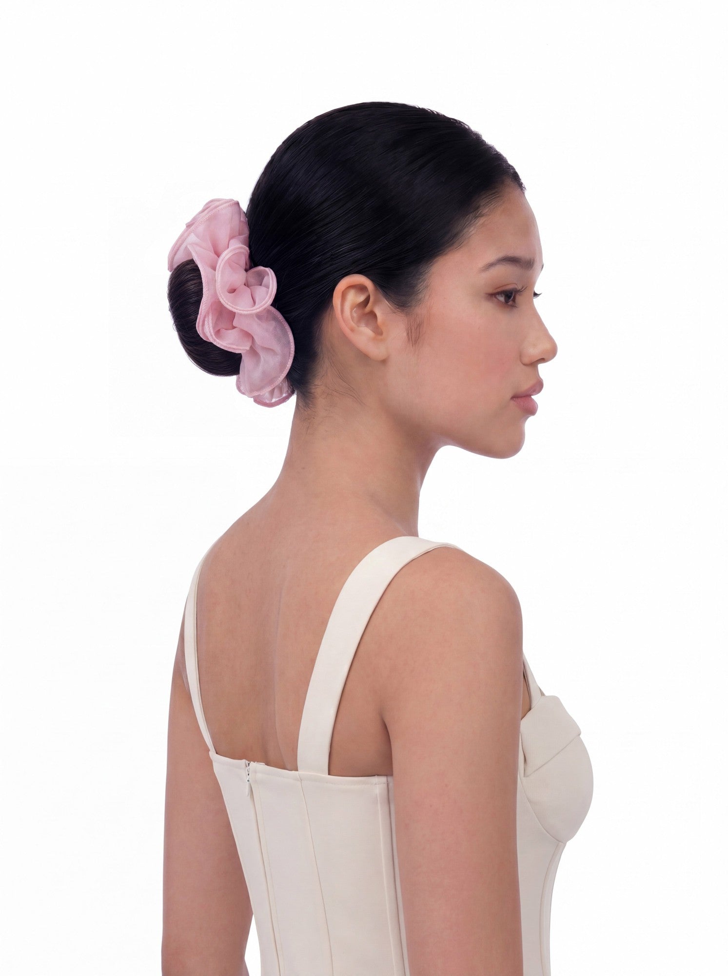 Nana Jacqueline Nolita Ruffle Pink Hair Tie Pink