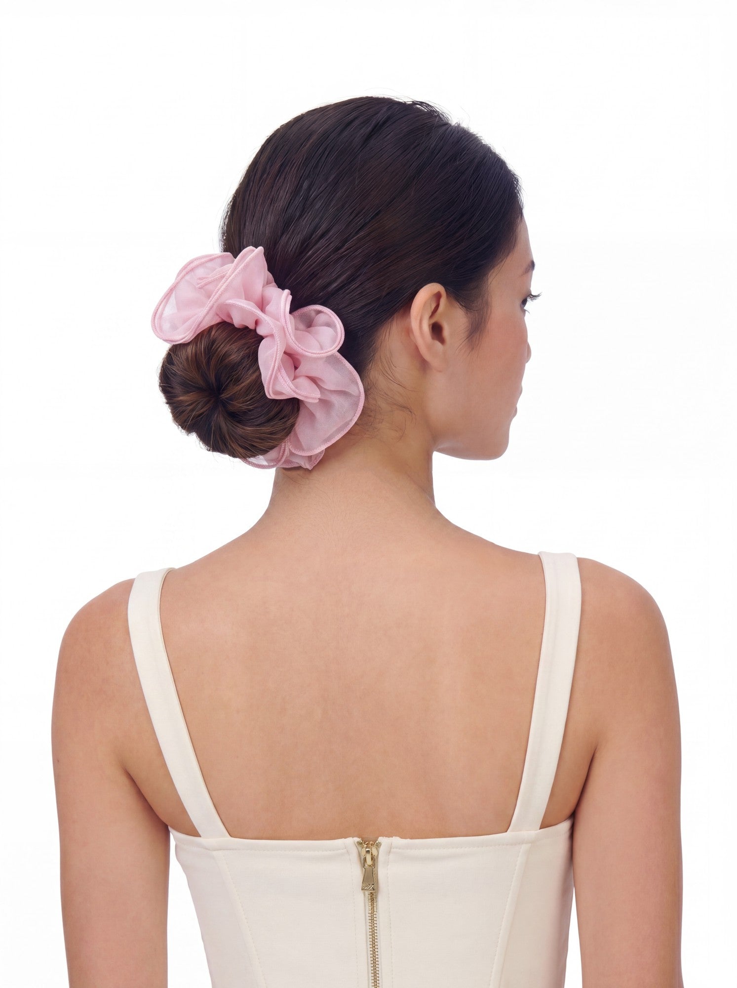 Nana Jacqueline Nolita Ruffle Pink Hair Tie Pink