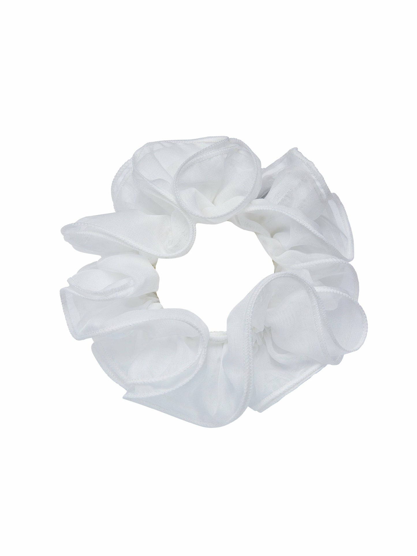 Nana Jacqueline Nolita Ruffle White Hair Tie White