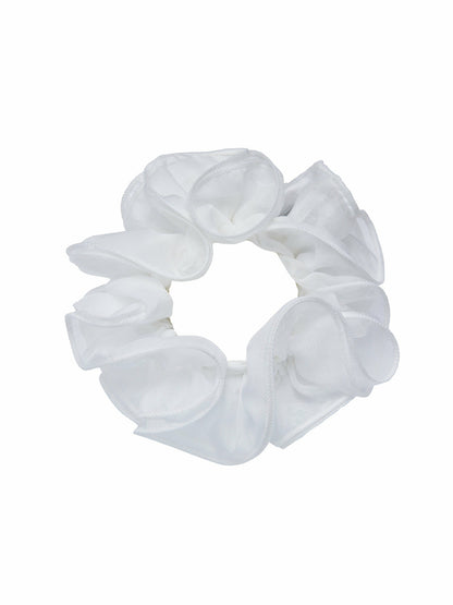 Nana Jacqueline Nolita Ruffle White Hair Tie White