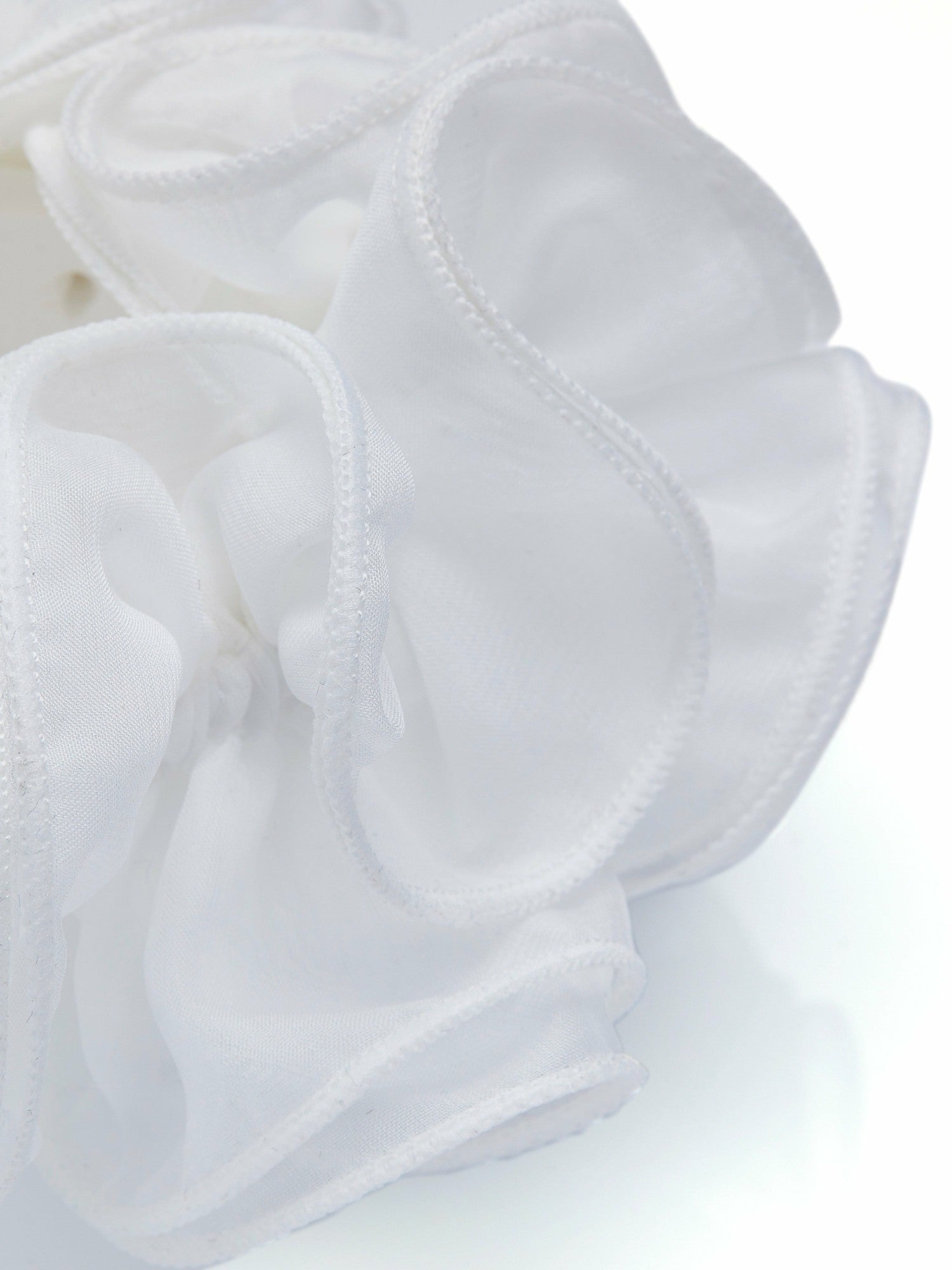 Nana Jacqueline Nolita Ruffle White Hair Tie White