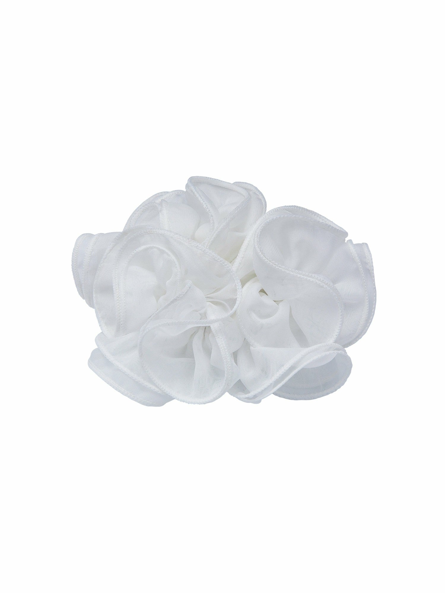 Nana Jacqueline Nolita Ruffle White Hair Tie White