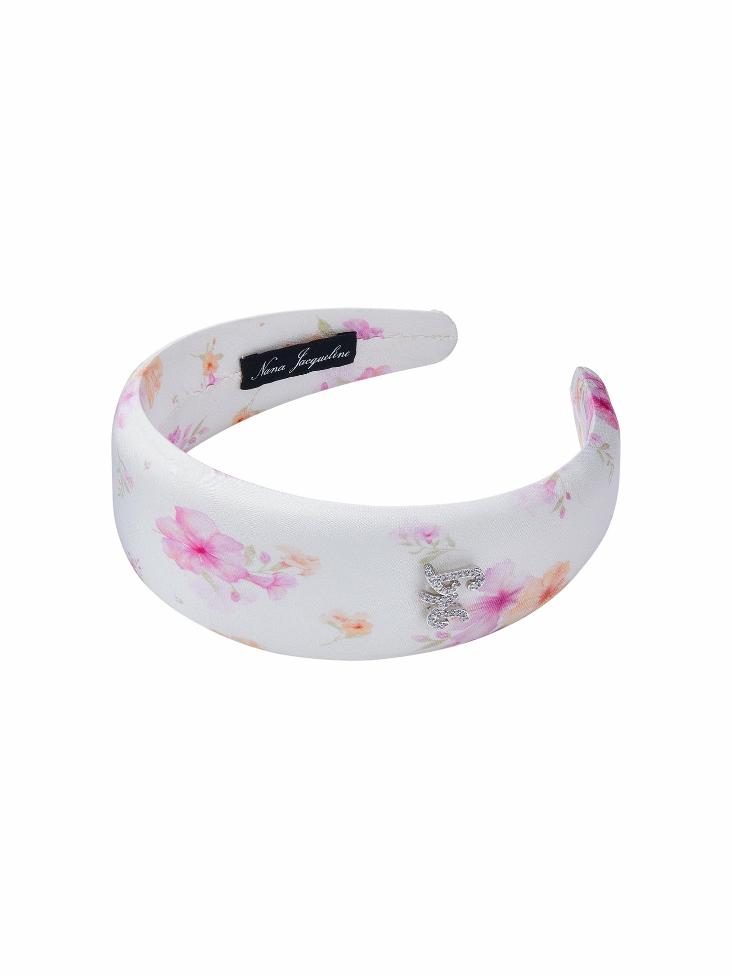 Nana Jacqueline Caraline Logo Print Beige Head Band White