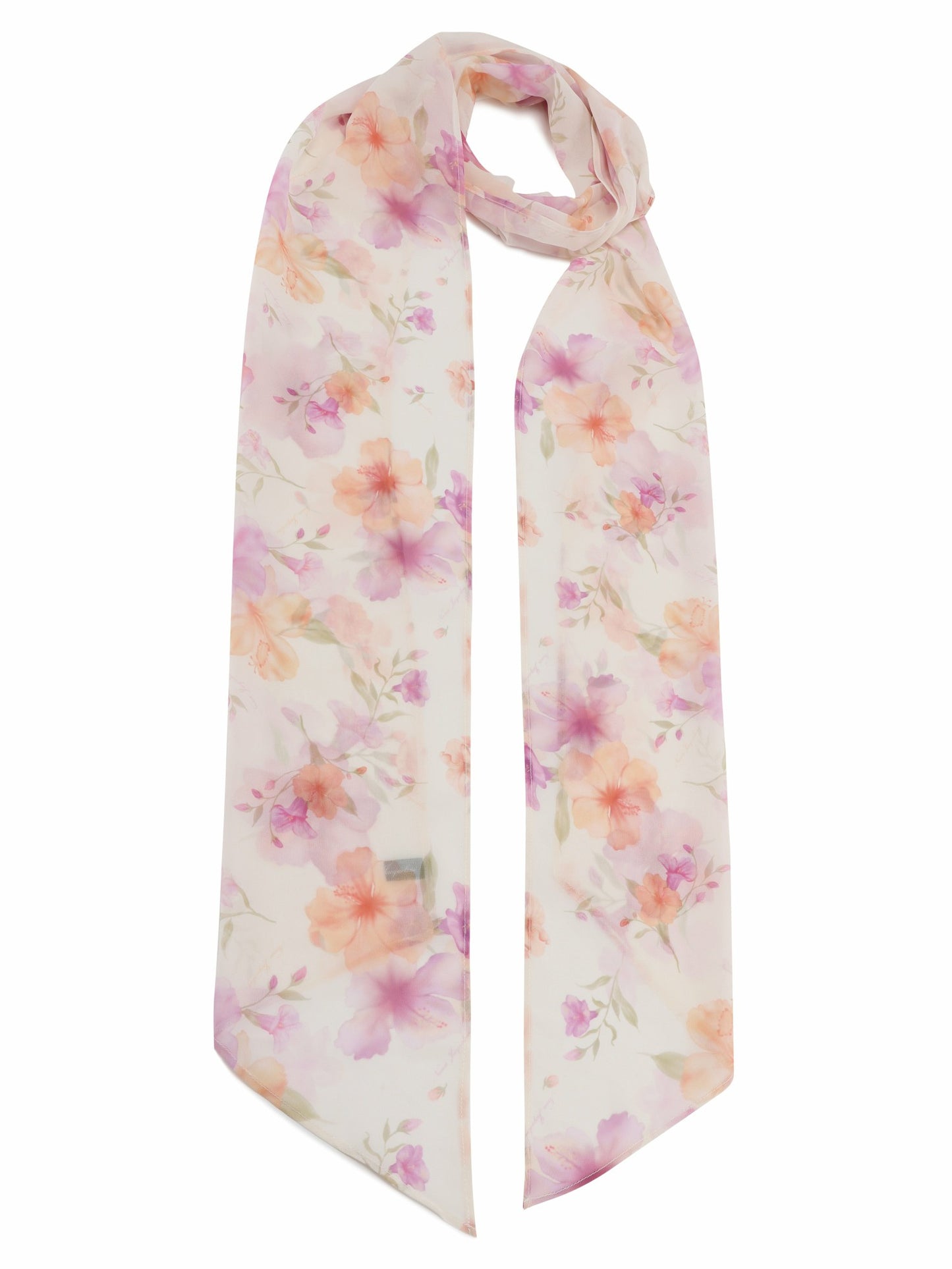 Nana Jacqueline Roselle Floral Print Cream Scarf Floral