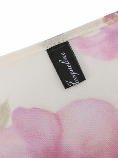 Nana Jacqueline Roselle Floral Print Cream Scarf Floral