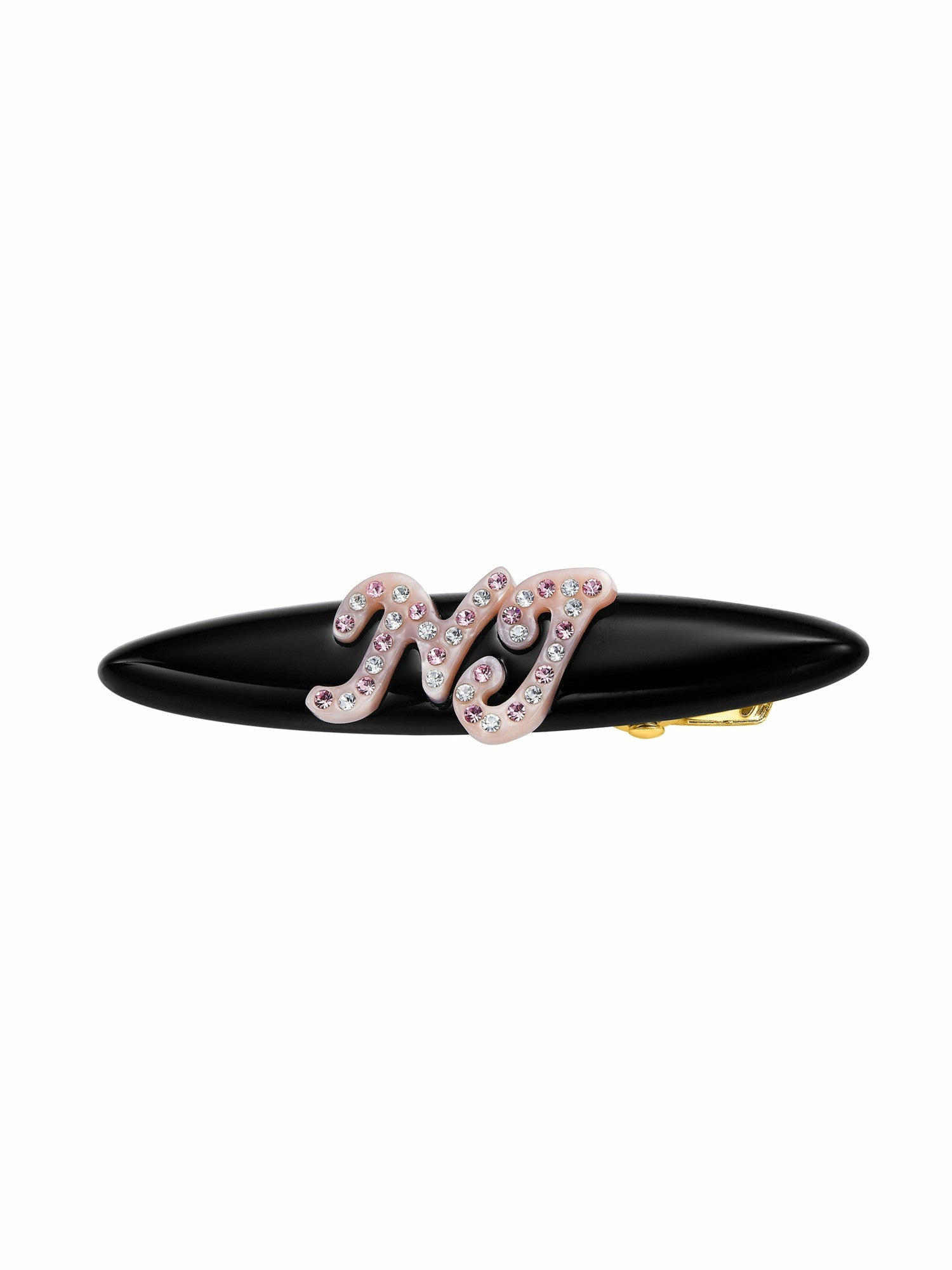 Nana Jacqueline Starlette Logo Black Hair Clip Black