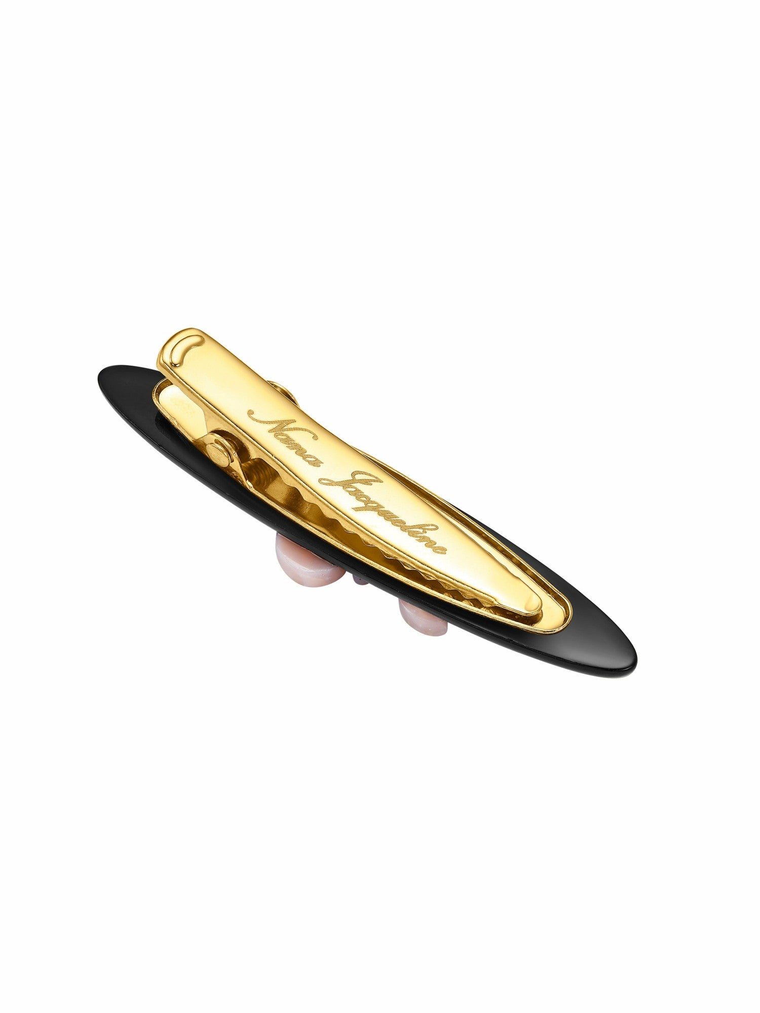 Nana Jacqueline Starlette Logo Black Hair Clip Black