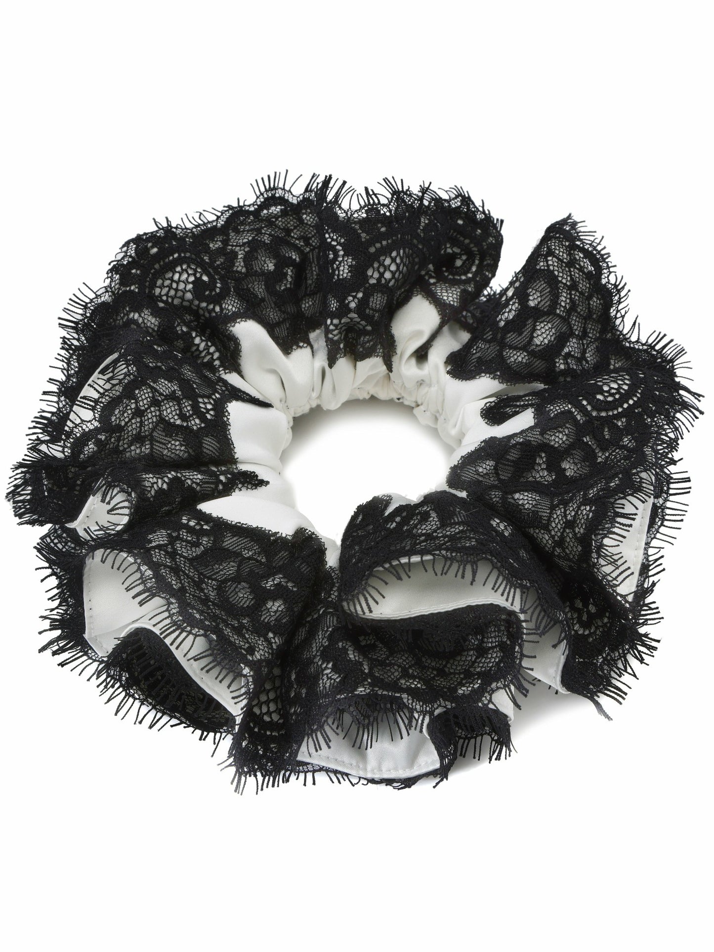 Nana Jacqueline Alexandra Lace Contrast White Hair Clip White