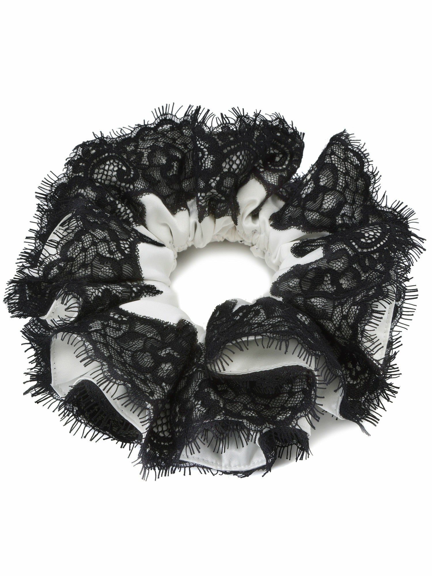 Nana Jacqueline Alexandra Lace Contrast White Hair Clip White