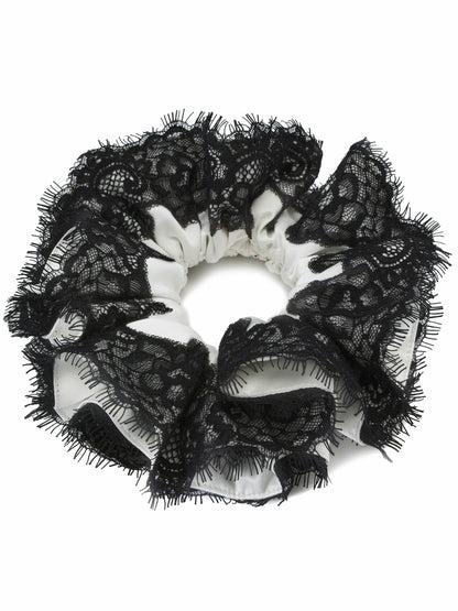 Nana Jacqueline Alexandra Lace Contrast White Hair Clip White