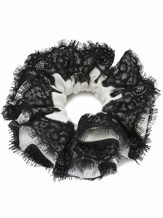 Nana Jacqueline Alexandra Lace Contrast White Hair Clip White