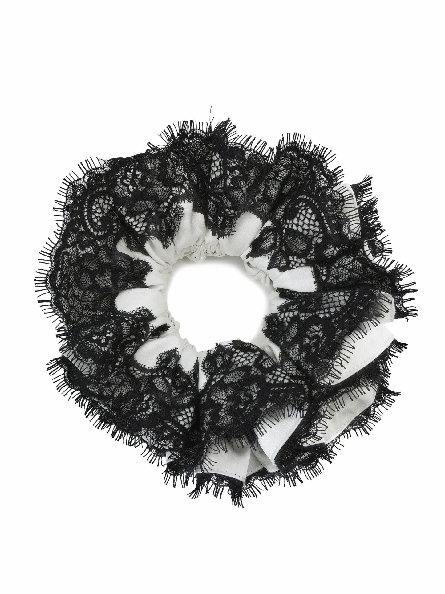 Nana Jacqueline Alexandra Lace Contrast White Hair Clip White
