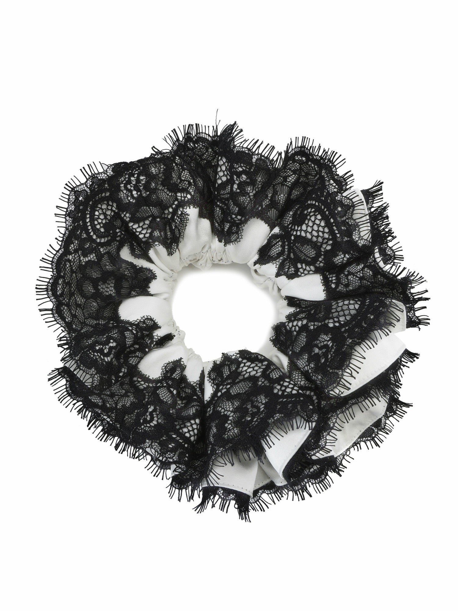 Nana Jacqueline Alexandra Lace Contrast White Hair Clip White