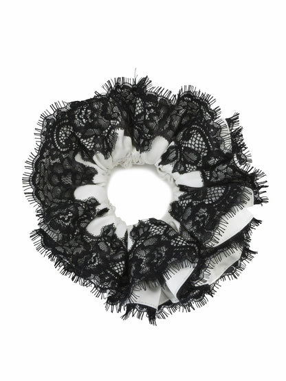 Nana Jacqueline Alexandra Lace Contrast White Hair Clip White